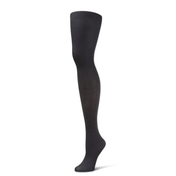 Graphite Sheer Tights SMALL Matte Semi Opaque Gray B.ella Trente NEW Hosiery - Picture 1 of 5